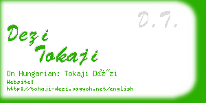 dezi tokaji business card